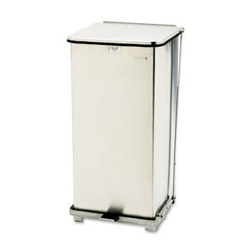 Rubbermaid® Commercial Defenders Biohazard Step Can, Square, Steel, 13 Gal, Stainless Steel freeshipping - TVN Wholesale